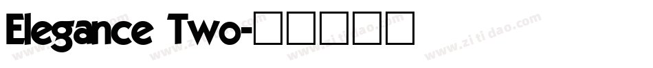 Elegance Two字体转换
